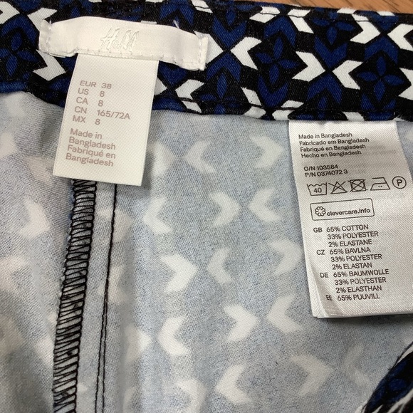 H&M Navy & White Ankle pants - Picture 4 of 4